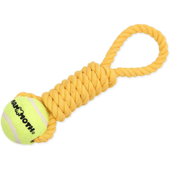 Mammoth Twister Pull Tug with Tennis Ball Dog Toy Medium 12in
