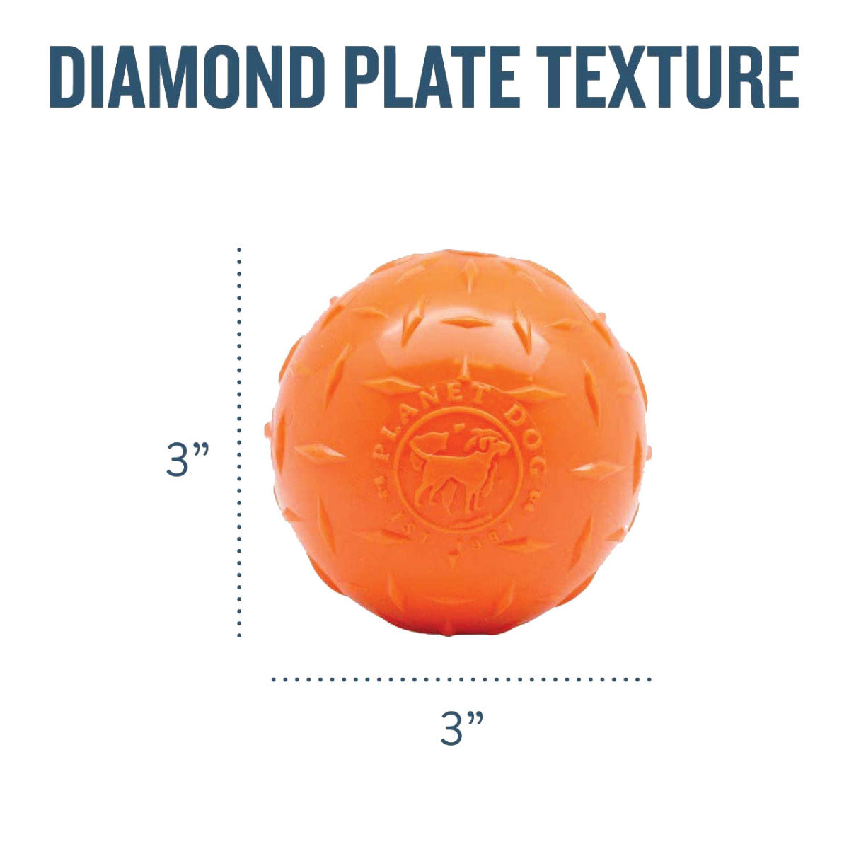 Planet Dog Orbee Diamond Plate Ball Chew Toy – DogTuff