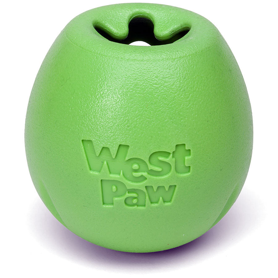 West Paw Rumbl Treat Dispensing Toy Eggplant / Small DogTuff