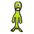 Tuffy Dog Toys Alien G6 Green